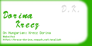 dorina krecz business card